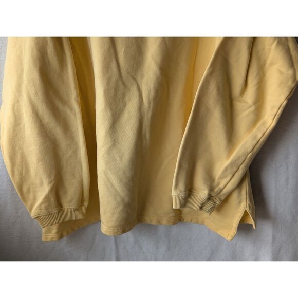 Eddie Bauer Ebtek Sweat Shirt Yellow Men's Medium - Picture 10 of 11